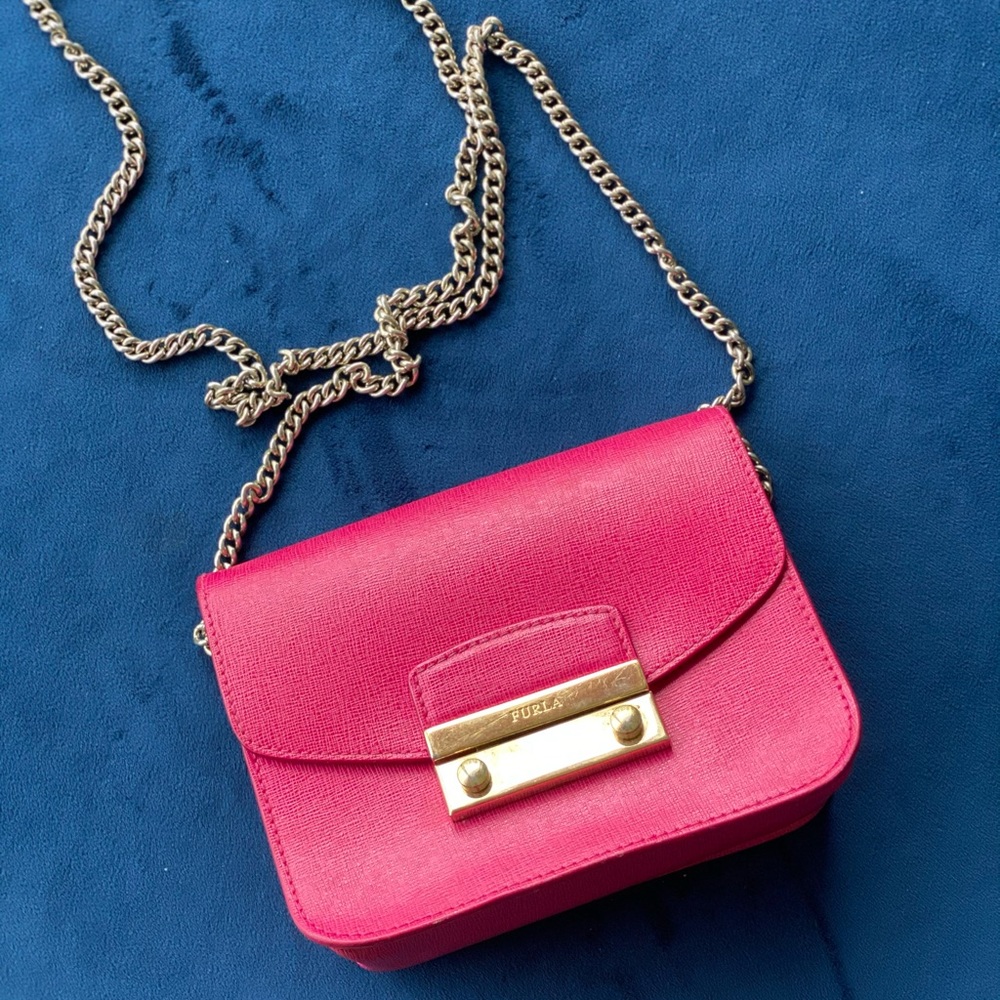 Furla Mini Cosmopolitan pink bag